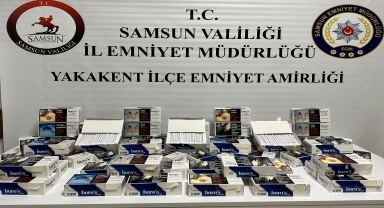 Samsun'da tütün ve sigara kaçakçılığı operasyonunda 2 şüpheli yakalandı