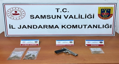 Samsun'da üzerlerinde uyuşturucu bulunan 3 kişi yakalandı