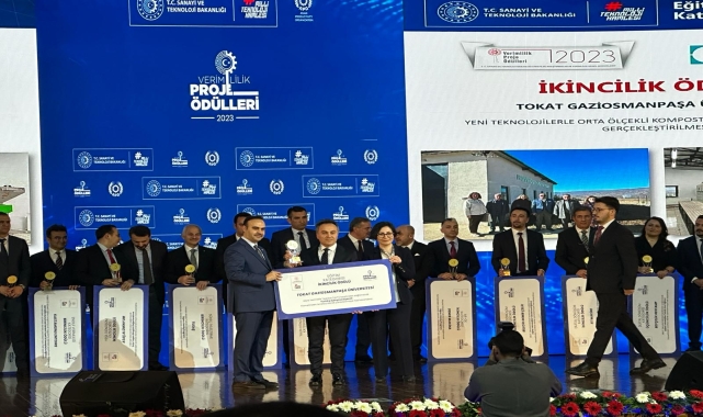 Tokat Gaziosmanpaşa Üniversitesi, 2023 Verimlilik Proje Ödülleri'nde Türkiye ikincisi oldu