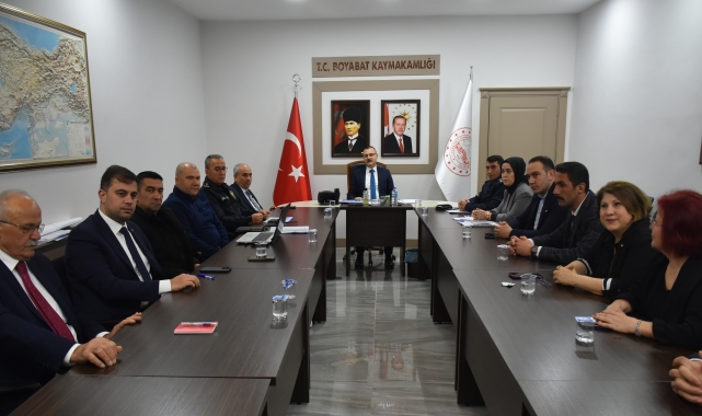 Boyabat'ta seçim güvenliği toplantısı yapıldı