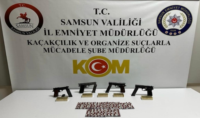 Samsun'da silah kaçakçılığı operasyonunda 2 kişi yakalandı