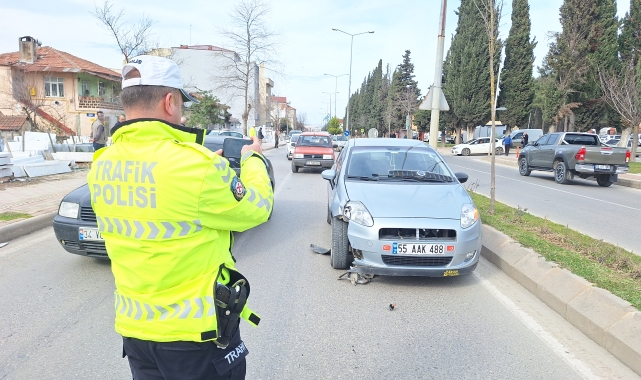 Samsun’da trafik kazası 1 yaralı
