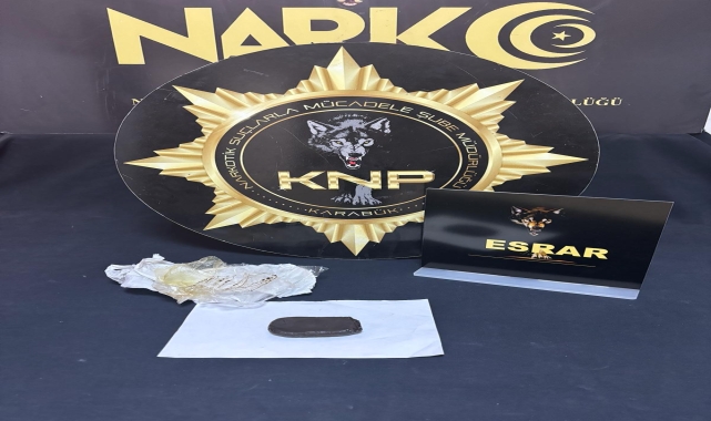 Karabük’te uyuşturucu operasyonunda 1 şüpheli tutuklandı