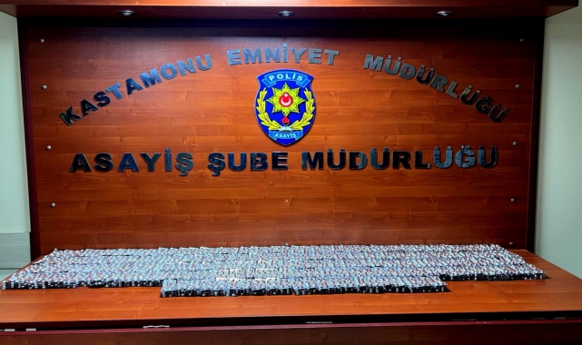 Kastamonu'da 11 bin 87 uyuşturucu hapla yakalanan zanlı tutuklandı