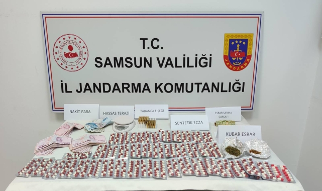 Samsun'da uyuşturucu operasyonunda 2 zanlı yakalandı