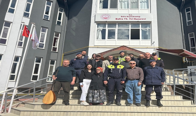 Bafra'da huzurevi sakinlerine trafik eğitimi verildi