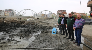 DSİ Bölge Müdürü Çelik, Terme Çayı ıslah çalışmalarını inceledi