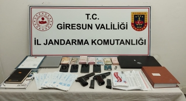 Giresun'da tefecilere yönelik operasyonda 4 zanlı yakalandı