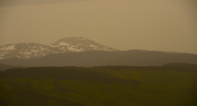 Ilgaz Dağı çevresinde Kuzey Afrika kaynaklı toz taşınımı etkili oldu