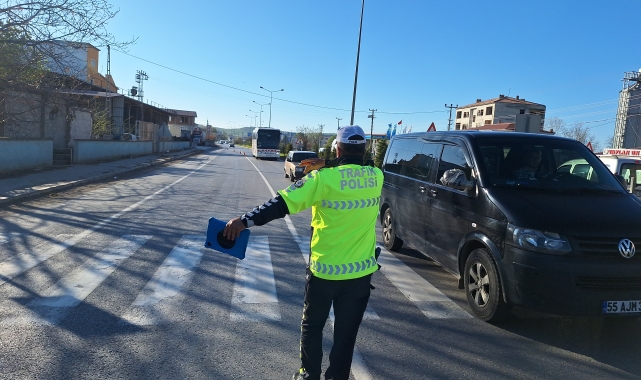 Samsun’da trafik uygulaması yapıldı