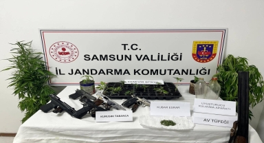 Samsun'daki uyuşturucu operasyonunda 2 kişi yakalandı
