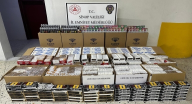 Sinop'ta 250 bin 800 makaron ele geçirildi