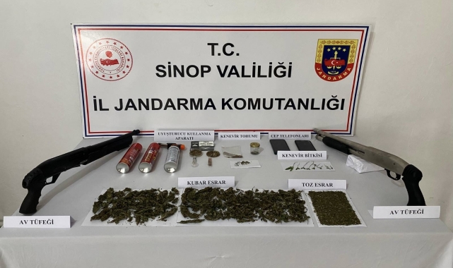 Sinop'ta uyuşturucu operasyonunda 3 kişi yakalandı