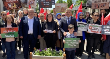 Bartın'da AK Parti'li kadınlar Filistinli anneler için buluştu