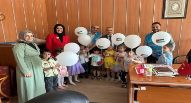 Çorum'da Kuran kursu öğrencileri harçlıklarını Filistin'e bağlışladı