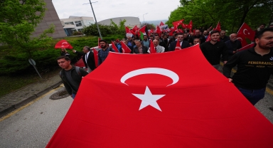 Düzce'de üniversite öğrencileri Filistin'e destek eylemi yaptı