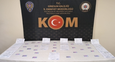 Giresun'da sahte sürücü belgesi operasyonunda bir kişi tutuklandı