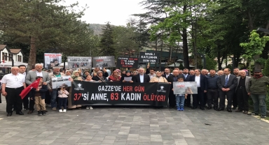 Gümüşhane'de AK Parti'li kadınlar Gazzeli anneler için toplandı