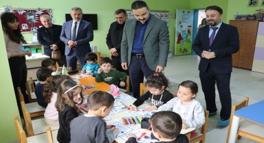 Havza Kaymakamı Ayvat anaokulunu ziyareti etti