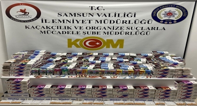 Samsun'da 41 bin 240 makaron ele geçirildi