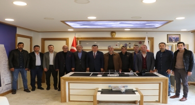 Tarım sektörü temsilcilerinden Havza Belediye Başkanı İkiz'e ziyaret