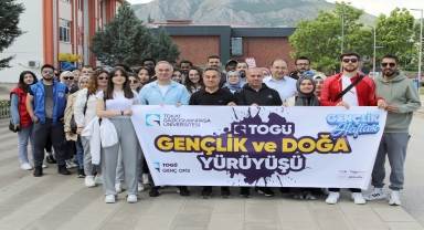 TOGÜ'de gençlik ve doğa yürüyüşü yapıldı