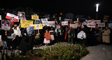 Trabzon'da İsrail'in Gazze'ye yönelik saldırıları protesto edildi