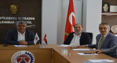 Uluslararası Tarımsal Eğitim Merkezi Müdürü Birben'den Havza TSO'ya ziyaret