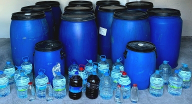 Çorum'da yaklaşık 3 bin bin litre sahte içki ele geçirildi