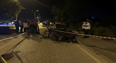 Düzce'de beton mikseri ile çarpışan otomobilin sürücüsü öldü