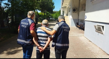Samsun'da 10 yıl 10 ay hapis cezası bulunan firari yakalandı