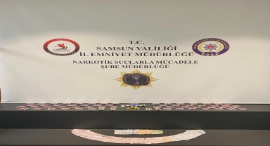 Samsun'da ikametinde uyuşturucuyla yakalanan zanlı tutuklandı