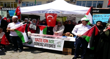 Sinop'ta İsrail'in Filistin'e yönelik saldırıları protesto edildi