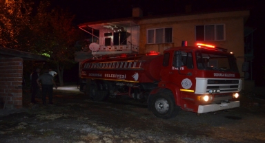Çorum'da evde çıkan yangın itfaiye ekiplerince söndürüldü