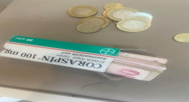 Çorum'da parayı ilaç kutusuna sakladığı belirlenen dilenciye para cezası