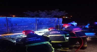 Ordu'da park halindeki tıra çarpan otomobilin sürücüsü öldü