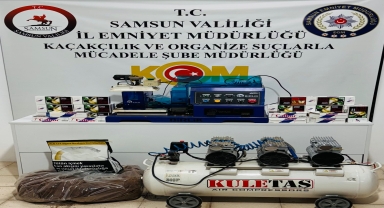 Samsun'da kaçakçılık operasyonunda 2 kişi yakalandı