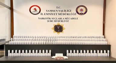 Samsun'da kargoyla gönderilen koliden uyuşturucu çıktı, 2 zanlı yakalandı
