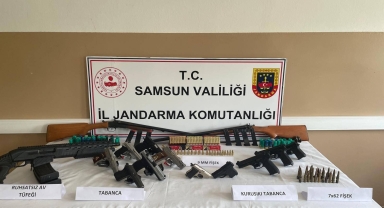 Samsun'da silah kaçakçılığı operasyonunda 9 kişi yakalandı