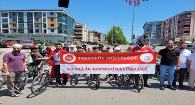 Tekkeköy'de 15 Temmuz Bisiklet Turu düzenlendi