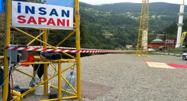 Uzungöl'de halatı kopan