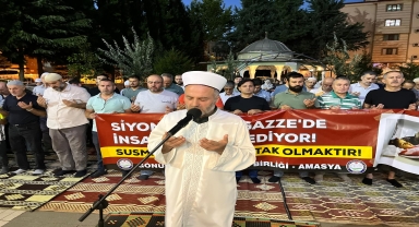 Amasya'da Gazze'de hayatını kaybedenler için dua edildi