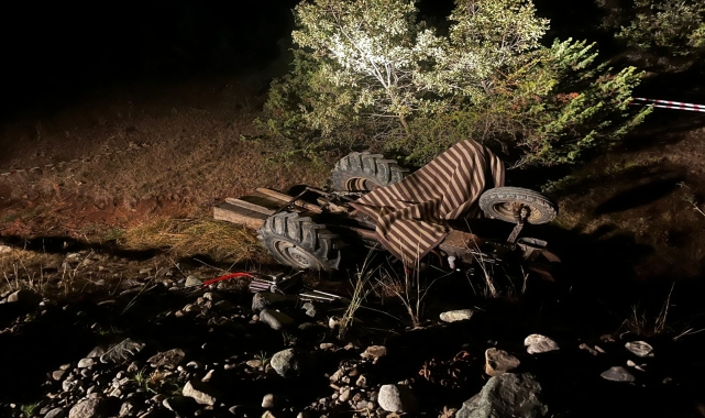 Çorum'da devrilen traktörün sürücüsü öldü