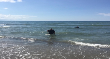 Giresun'da denize giren yabancı uyruklu kadın boğuldu