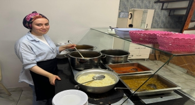Giresun'da peyzaj mimarı genç kadın babasıyla lokantada çalışıyor