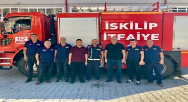 İzmir'deki orman yangınına İskilip itfaiyesinden destek