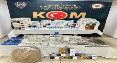 Karabük'te 44 bin 200 makaron ele geçirildi
