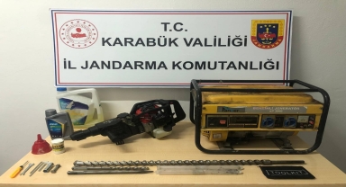 Karabük'te kaçak kazı yapan 7 kişi suçüstü yakalandı