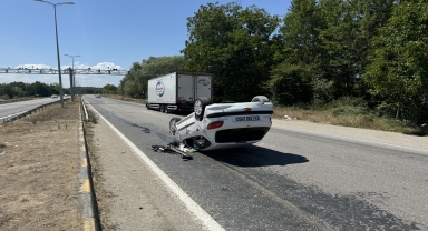 Kastamonu'da devrilen otomobildeki 1'i çocuk 4 kişi yaralandı