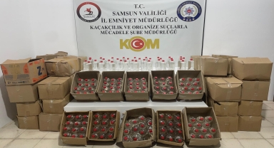 Samsun'da 706 litre etil alkol ele geçirildi